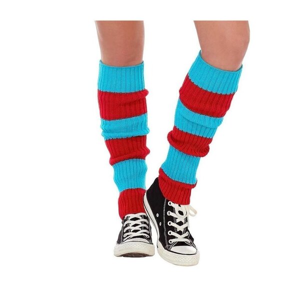 Spirit Halloween Dr. Seuss Thing Leg Warmers One Size Halloween Costume Ages 14+ - Picture 2 of 4